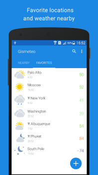Herunterladen Gismeteo Wetter für Android Bildschirmfoto 4