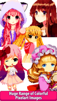 Herunterladen Anime Manga Pixel Art Coloring Unterhaltung für Android Bildschirmfoto 2