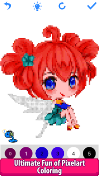 Herunterladen Anime Manga Pixel Art Coloring Unterhaltung für Android Bildschirmfoto 7
