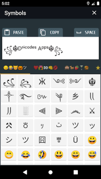 Herunterladen Cool text and symbols Werkzeuge für Android Bildschirmfoto 2