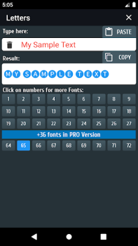 Herunterladen Cool text and symbols Werkzeuge für Android Bildschirmfoto 3