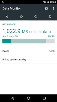 Herunterladen Data Monitor: Simple Net-Meter Werkzeuge für Android Bildschirmfoto 3