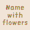 Herunterladen  Name With Flowers - Name Art