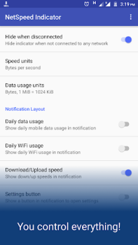 Herunterladen NetSpeed Indicator Werkzeuge für Android Bildschirmfoto 5