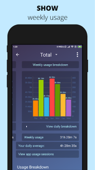 Herunterladen StayFree - Screen Time Arbeit für Android Bildschirmfoto 4