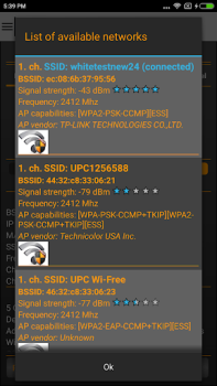 Herunterladen WiFi Analyzer - WLAN-Analyse Werkzeuge für Android Bildschirmfoto 5