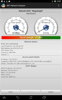 Herunterladen WiFi Analyzer - WLAN-Analyse Werkzeuge für Android Bildschirmfoto 7