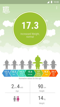 Herunterladen BMI calculator for child Gesundheit & Fitness für Android Bildschirmfoto 5