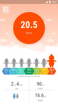 Herunterladen BMI calculator for child Gesundheit & Fitness für Android Bildschirmfoto 7