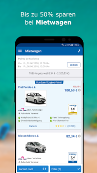 Herunterladen CHECK24 Reisen Reisen für Android Bildschirmfoto 3