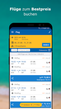 Herunterladen CHECK24 Reisen Reisen für Android Bildschirmfoto 5