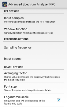 Herunterladen Advanced Spectrum Analyzer PRO Musik und Audio für Android Bildschirmfoto 7