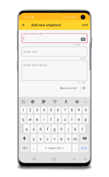 Herunterladen Shipments Tracker - Tracker for DHL Werkzeuge für Android Bildschirmfoto 2