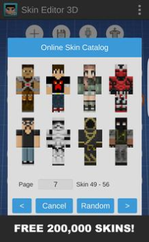 Herunterladen Skin Editor 3D for Minecraft Werkzeuge für Android Bildschirmfoto 2