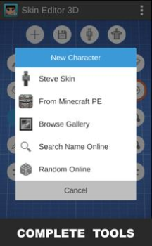 Herunterladen Skin Editor 3D for Minecraft Werkzeuge für Android Bildschirmfoto 3