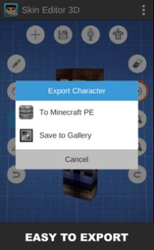 Herunterladen Skin Editor 3D for Minecraft Werkzeuge für Android Bildschirmfoto 5
