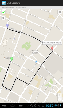 Herunterladen Mock Locations (fake GPS path) Werkzeuge für Android Bildschirmfoto 3