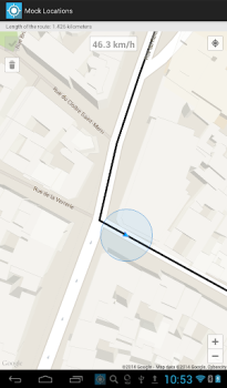 Herunterladen Mock Locations (fake GPS path) Werkzeuge für Android Bildschirmfoto 5