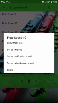 Herunterladen Flute Sound Musik und Audio für Android Bildschirmfoto 2