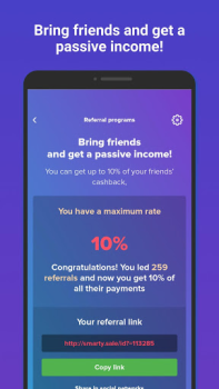 Herunterladen Smarty.Sale - кэшбэк с покупок Einkaufen für Android Bildschirmfoto 2