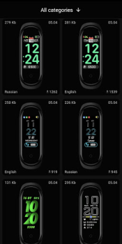 Herunterladen Mi Band 4 WatchFaces Werkzeuge für Android Bildschirmfoto 2