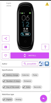 Herunterladen Mi Band 4 WatchFaces Werkzeuge für Android Bildschirmfoto 3