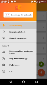 Herunterladen VoiceFX - Stimmenverzerrer mit Unterhaltung für Android Bildschirmfoto 2