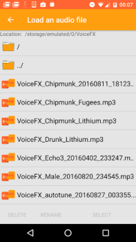 Herunterladen VoiceFX - Stimmenverzerrer mit Unterhaltung für Android Bildschirmfoto 7