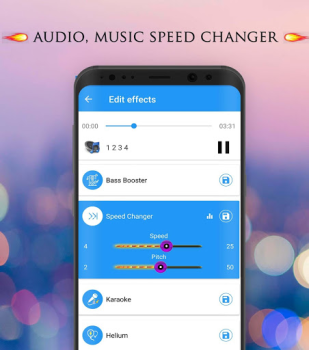 Herunterladen Voice-Changer - Audioeffekte Musik und Audio für Android Bildschirmfoto 2