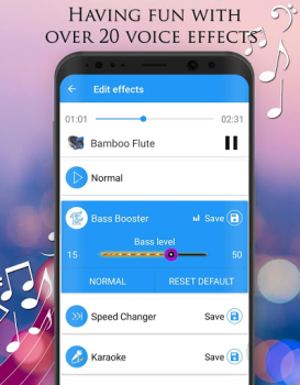 Herunterladen Voice-Changer - Audioeffekte Musik und Audio für Android Bildschirmfoto 3