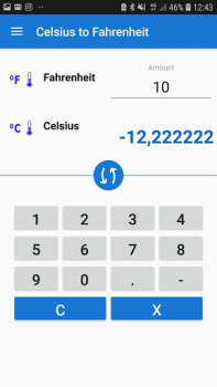 Herunterladen Celsius to Fahrenheit Convert Wetter für Android Bildschirmfoto 2