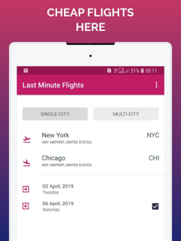 Herunterladen Last Minute Flights Reisen für Android Bildschirmfoto 6