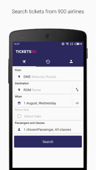 Herunterladen Tickets.ru Reisen für Android
