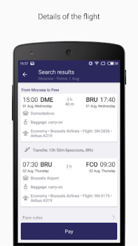 Herunterladen Tickets.ru Reisen für Android Bildschirmfoto 3