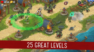 Herunterladen Orcs Warriors: Offline Tower Defense Strategien für Android