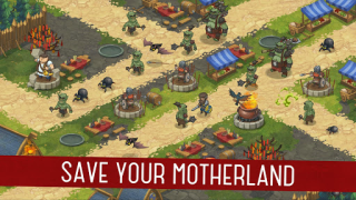 Herunterladen Orcs Warriors: Offline Tower Defense Strategien für Android Bildschirmfoto 2