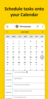 Herunterladen Personizer - get organized Arbeit für Android Bildschirmfoto 4