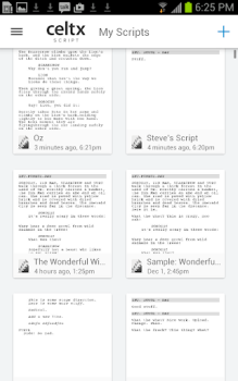 Herunterladen Celtx Script Arbeit für Android Bildschirmfoto 2