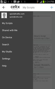 Herunterladen Celtx Script Arbeit für Android Bildschirmfoto 3