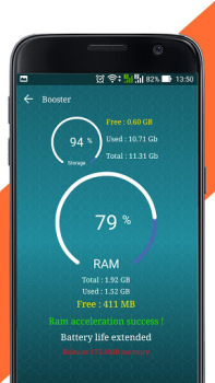 Herunterladen Game booster - Speed up phone Werkzeuge für Android Bildschirmfoto 7