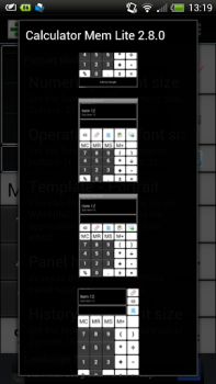 Herunterladen Taschenrechner mit Speicherfun Arbeit für Android Bildschirmfoto 6