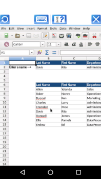 Herunterladen AndroCalc Spreadsheet-Editor f Arbeit für Android