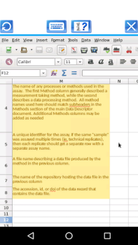 Herunterladen AndroCalc Spreadsheet-Editor f Arbeit für Android Bildschirmfoto 2