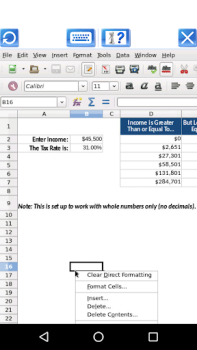 Herunterladen AndroCalc Spreadsheet-Editor f Arbeit für Android Bildschirmfoto 3