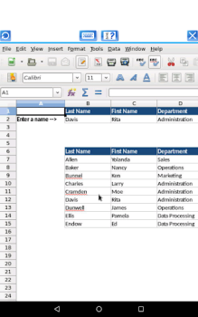 Herunterladen AndroCalc Spreadsheet-Editor f Arbeit für Android Bildschirmfoto 5
