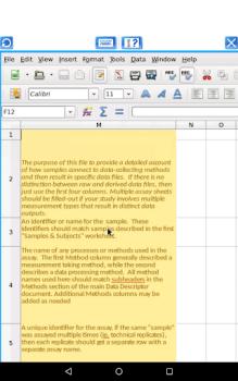 Herunterladen AndroCalc Spreadsheet-Editor f Arbeit für Android Bildschirmfoto 6