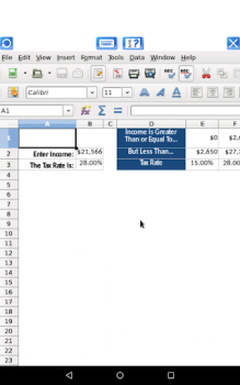 Herunterladen AndroCalc Spreadsheet-Editor f Arbeit für Android Bildschirmfoto 7