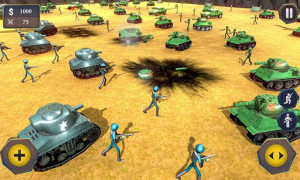 Herunterladen Stickman Krieger World War 2 B Aktion für Android Bildschirmfoto 4