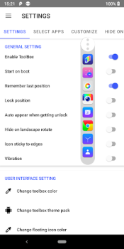 Herunterladen Floating ToolBox - Assistive Touch Werkzeuge für Android Bildschirmfoto 2