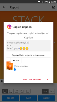 Herunterladen Regram - Repost for Instagram Werkzeuge für Android Bildschirmfoto 6